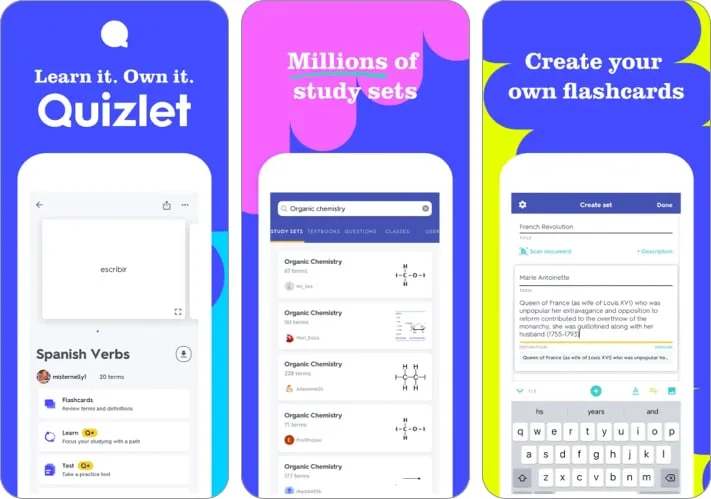 Quizlet-app voor kinderen leren
