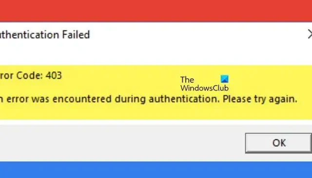 Fix Roblox Error Code 403 op Windows-pc