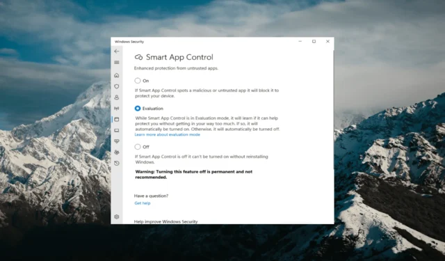 Controle de aplicativo inteligente no Windows 11: como ativá-lo ou desativá-lo