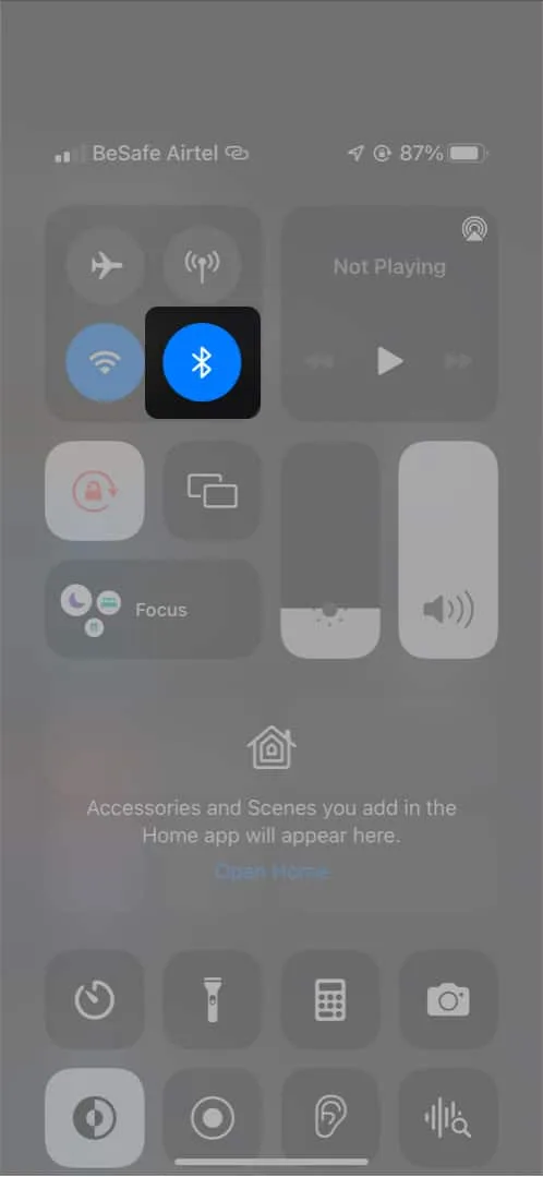 Bluetooth op iPhone in- of uitschakelen