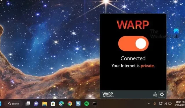 So verwenden Sie Cloudflare WARP für Windows Desktop