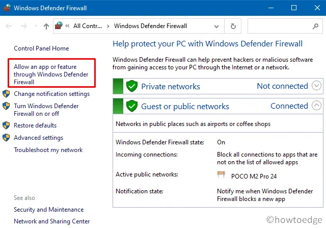 Zapora systemu Windows — zezwalaj aplikacjom Błąd programu Outlook 0x800CCE05
