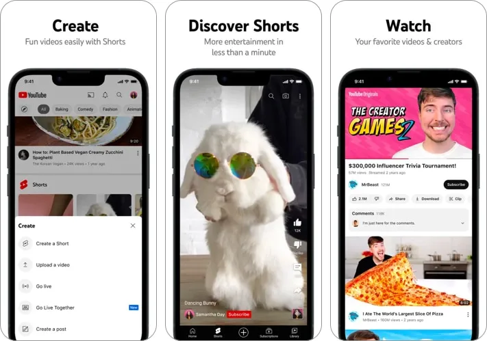 YouTube Shorts 최고의 TikTok 대안 앱