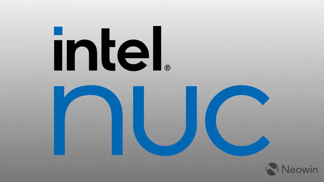 Un logotipo de Intel NUC