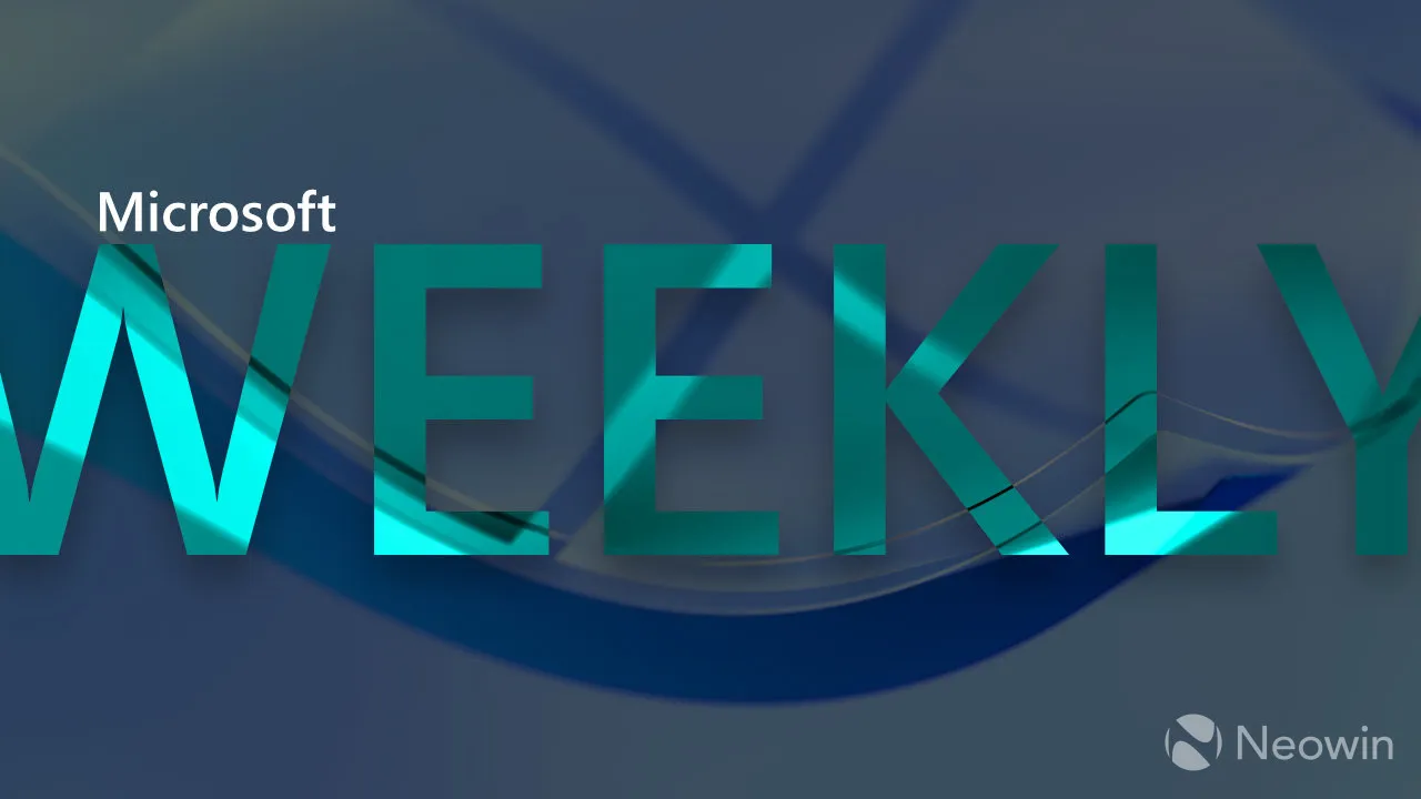 Une bannière Microsoft Weekly