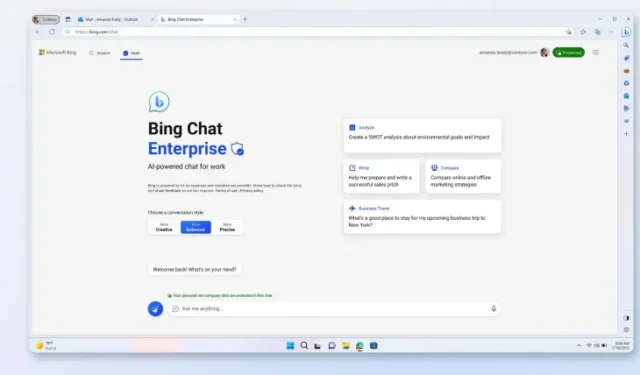 Bing Chat Enterprise aangekondigd door Microsoft belooft meer privacy en veiligheid