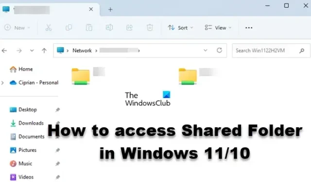 Toegang krijgen tot gedeelde map in Windows 11/10