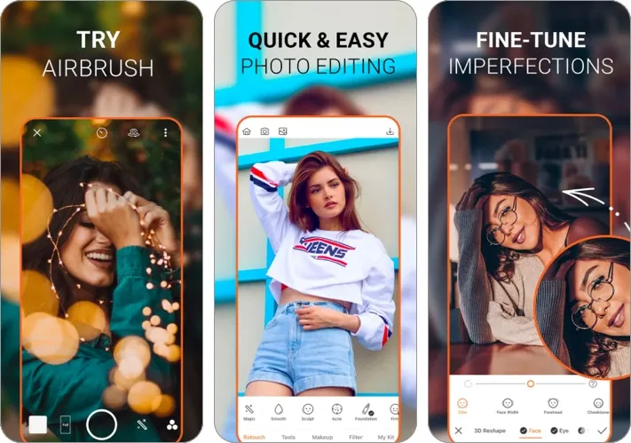 AirBrush melhor aplicativo de editor de fotos AI