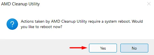 AMD Cleanup-Dienstprogramm – Erzwingen Sie einen Neustart Ihres PCs