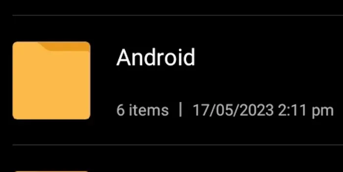 Cartella Android di File Manager Android