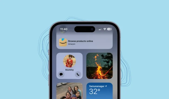 Como adicionar widget de contato com botões de chamada e mensagem no iPhone no iOS 17