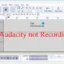 Risolto il problema con Audacity che non registrava l’audio su PC