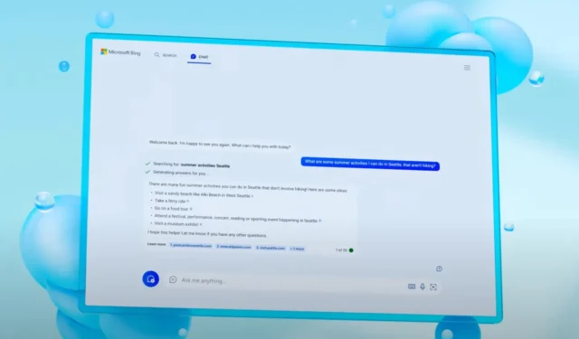 Bing Chat AI ora funziona su Chrome e Safari