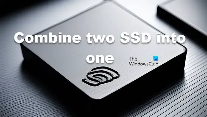 combinar dos unidades SSD como una
