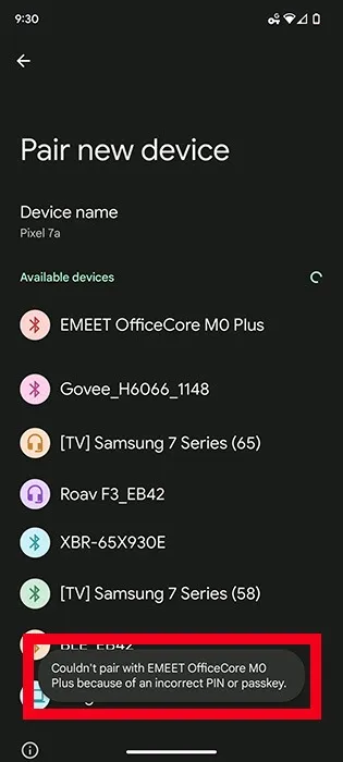 Emeet Officecore Moplus Android エラー