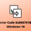 Windows 10でエラーコード0x800701B1を修正する方法