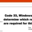 Codice 33, Windows non è in grado di determinare quali risorse sono necessarie per questo dispositivo