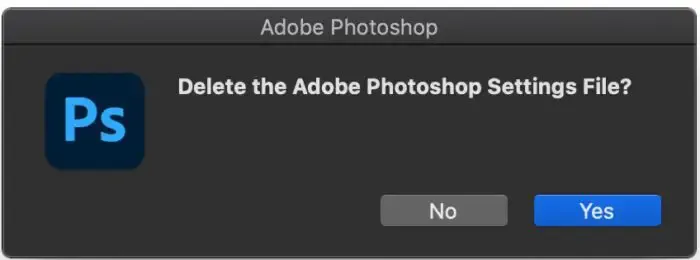 Herstel veelvoorkomende Photoshop-crashproblemen in 7 eenvoudige stappen -DeleteSettings.jpg.img