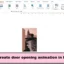 Hoe maak je een animatie voor het openen van een deur in PowerPoint