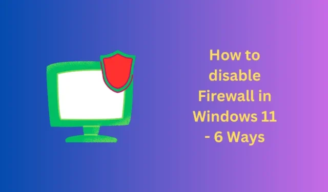 Firewall uitschakelen in Windows 11 – 6 manieren