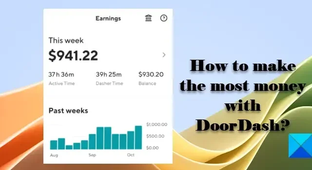 Hoe kunt u het meeste geld verdienen met DoorDash?