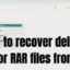 Come recuperare i file ZIP o RAR cancellati dal PC