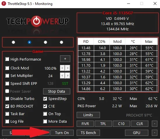 Cómo reducir el voltaje de su CPU con Throttlestop en Windows