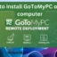 호스트 컴퓨터에 GoToMyPC를 설치하는 방법