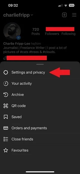 Impostazioni di Instagram Privacy