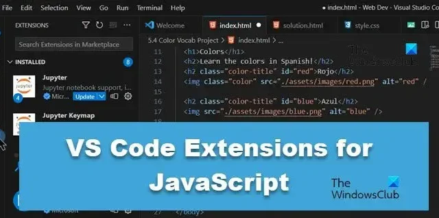 Migliori estensioni VS Code per JavaScript