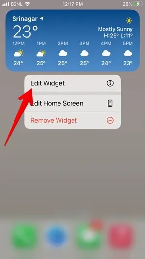 Widget Météo Iphone Modifier