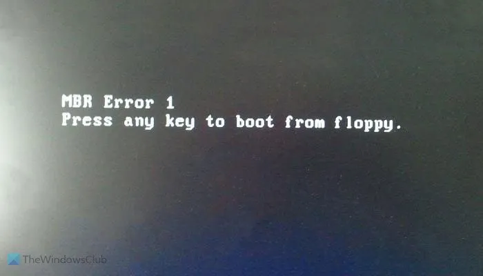 Erro MBR 1, 2 ou 3 no Windows 11/10 [Corrigir]