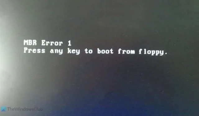 MBR-fout 1, 2 of 3 op Windows 11/10 [repareren]