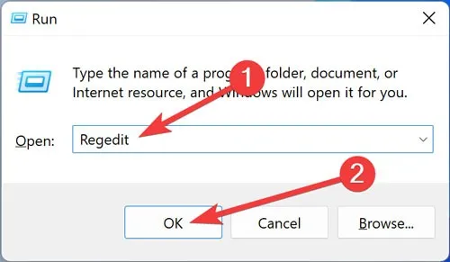 Abrindo o Editor do Registro no Windows