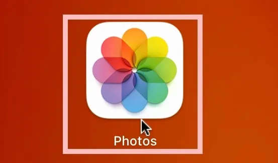 Ícone do aplicativo Fotos em um Mac