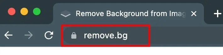 URL Remove.bg no Chrome