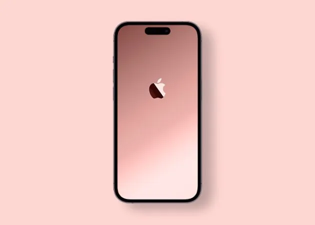 Sfondo semplice oro rosa per iPhone 