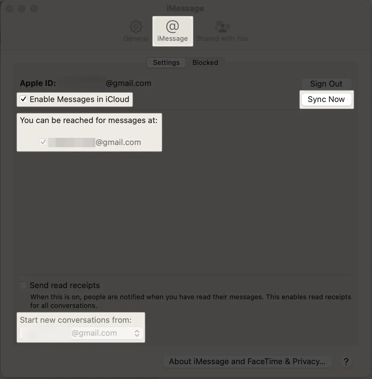 Sincronize o iMessage entre o iPhone e o Mac