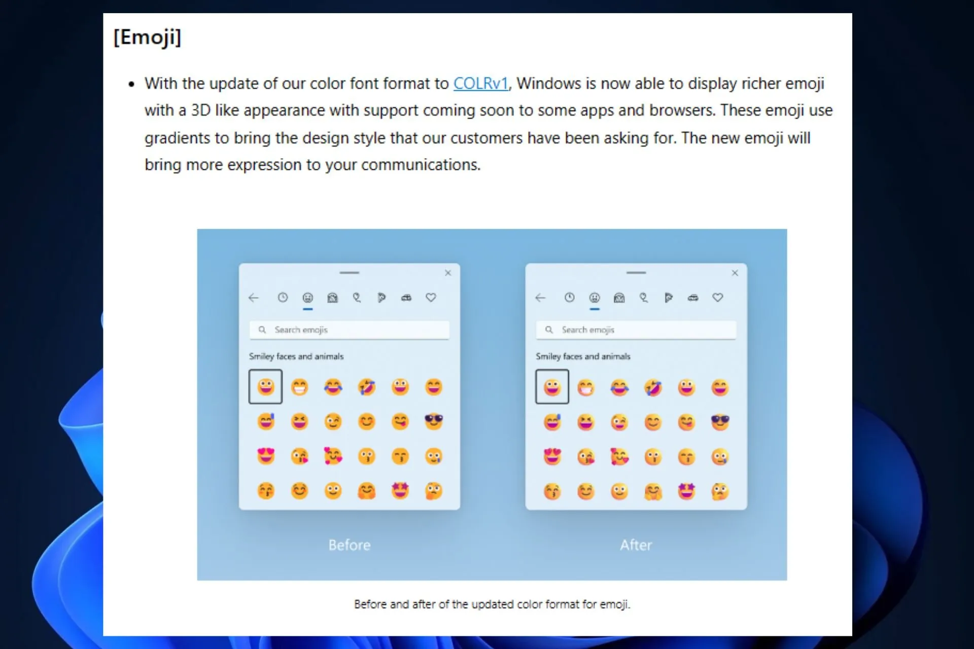 Emojis de bandeira do Windows 11