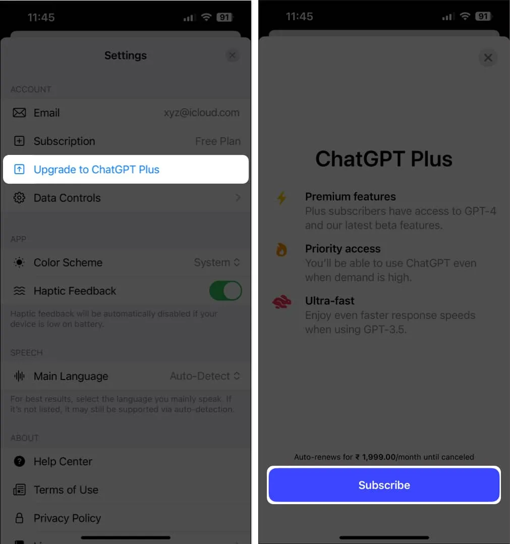 Atualize para o ChatGPT Plus