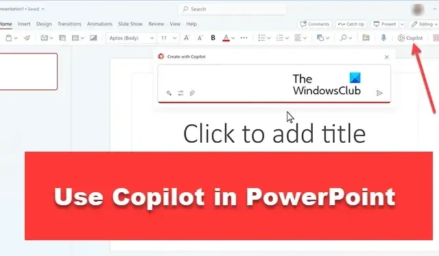 Comment utiliser Copilot dans PowerPoint