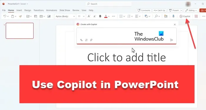 Como usar o Copilot no PowerPoint