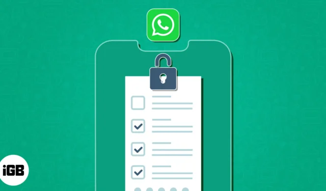 Como usar a verificação de privacidade do WhatsApp no ​​iPhone