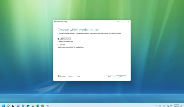 Téléchargement de Windows 11 22H2 avec l’outil de création de médias