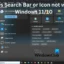 La barra de búsqueda de Windows o el icono no funcionan en Windows 11/10