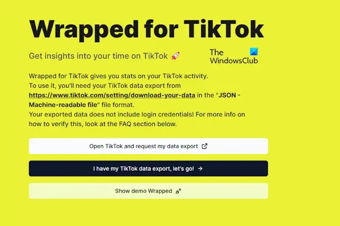 Como usar a ferramenta TikTok Wrapped