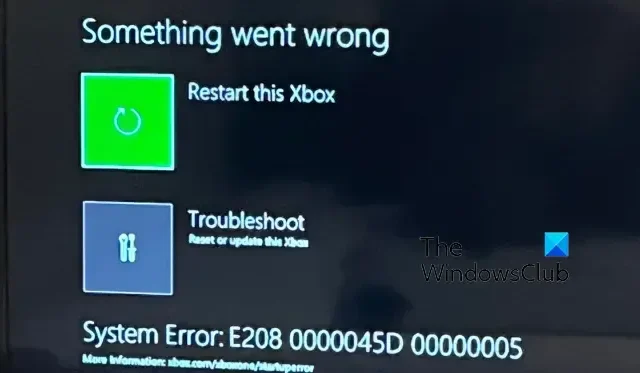 Correggi l’errore E208 di Xbox One nel modo giusto