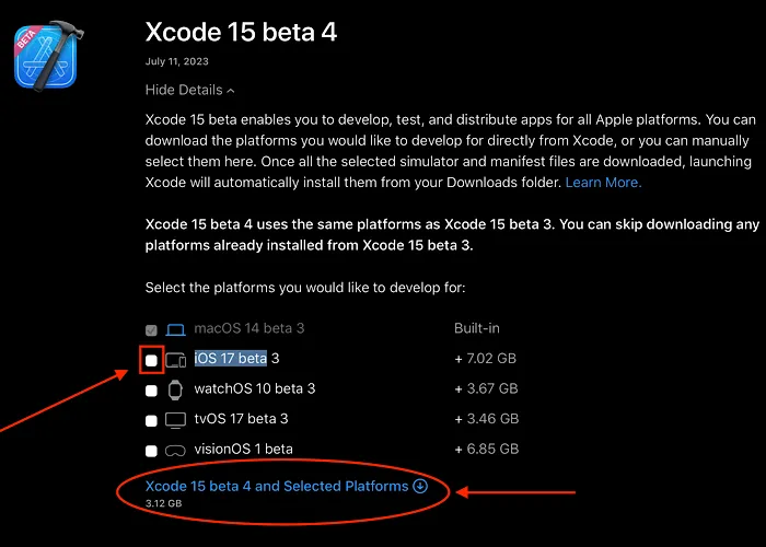 Xcode Beta 下載安裝