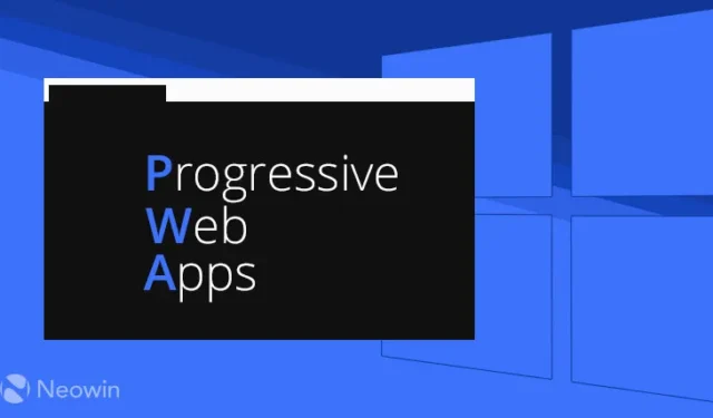 Progressive web-apps (PWA) kunnen gedurende een beperkte tijd gratis in de Microsoft Store worden geplaatst
