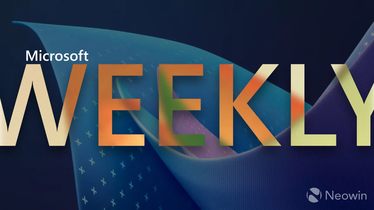 Ein Microsoft Weekly-Banner